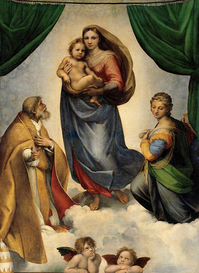 Artwork Image: Sistine Madonna (1512) by Raphael