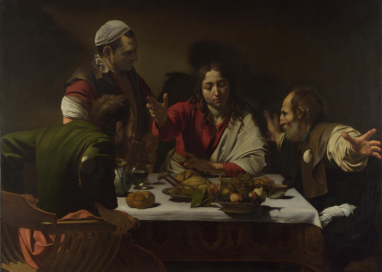 Artwork Image: Supper at Emmaus (1601) by Caravaggio