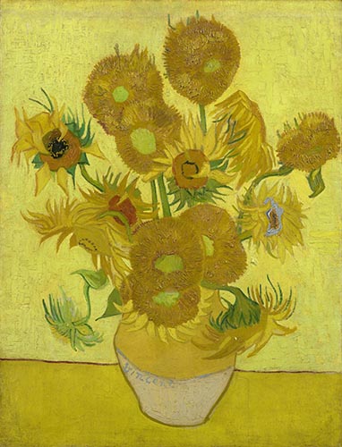 Artwork Image: Sunflowers (1888) by Vincent Van Gogh