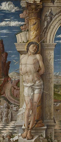 Artwork Image: St. Sebastian (1457) by Andrea Mantegna