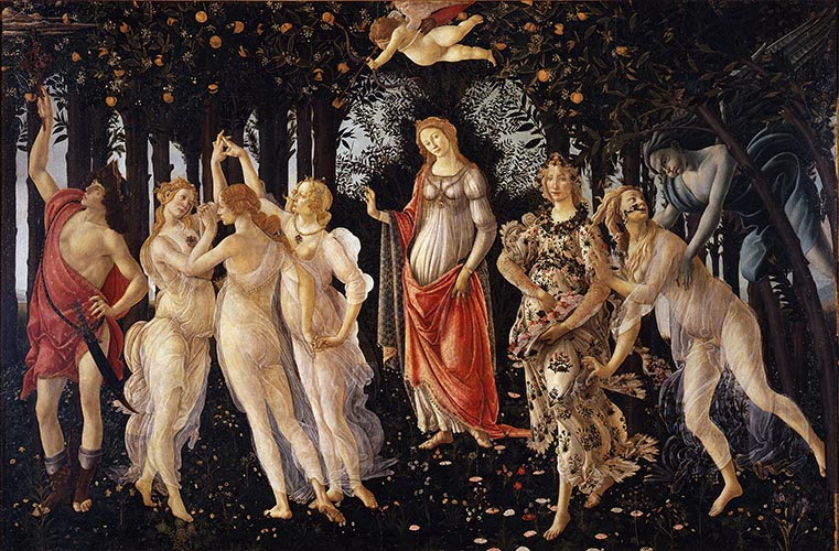 Artwork Image: Primavera (1482) by Sandro Botticelli