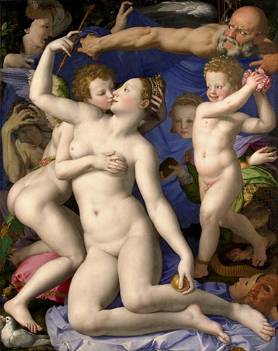 Artwork Image: Venus, Cupid, Folly and Time (1545) by Agnolo Bronzino